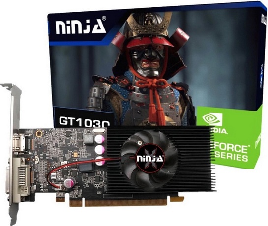 Купить Видеокарта nVidia GT 1030 Sinotex Ninja (NK103FG44F) в ДНР по лучшей цене, Отзывы, Характеристики, Фото, Наличие. Фото 1