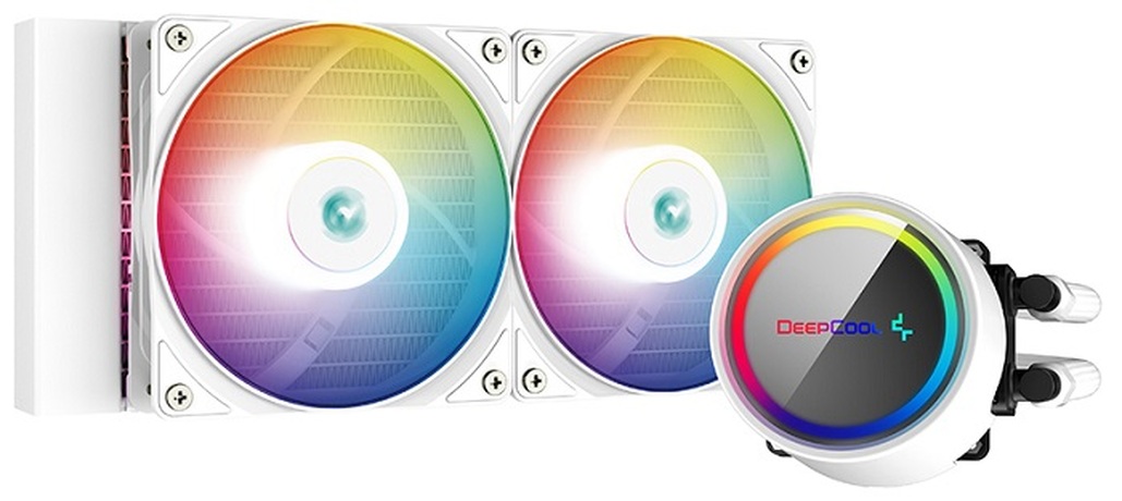 Купить Система жидкостного охлаждения DeepCool GAMMAXX L240 A-RGB WH (DP-H12CF-GL240-ARGB-WH) в ДНР по лучшей цене, Отзывы, Характеристики, Фото, Наличие. Фото 1