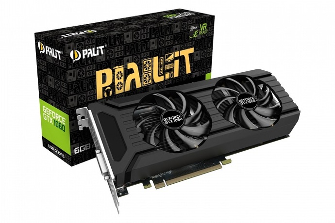 Купить Видеокарта nVidia GTX 1060 Palit PA-GTX1060 Dual 6G (NE51060015J9-1061D BULK) в ДНР по лучшей цене, Отзывы, Характеристики, Фото, Наличие. Фото 1