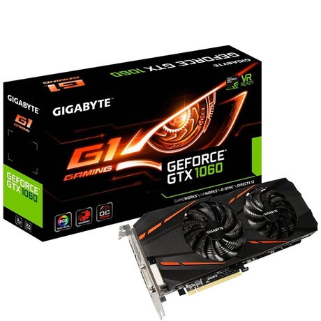 Купить Видеокарта nVidia GTX 1060 Gigabyte GV-N1060G1 GAMING-3GD в ДНР по лучшей цене, Отзывы, Характеристики, Фото, Наличие. Фото 1