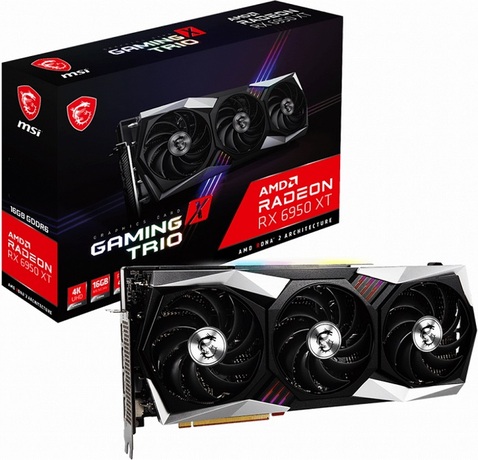 Купить Видеокарта AMD Radeon RX 6950 XT MSI RX 6950 XT GAMING X TRIO 16G в ДНР по лучшей цене, Отзывы, Характеристики, Фото, Наличие. Фото 1