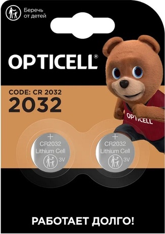 Купить Батарейка 2032 OPTICELL Specialty (CR 2032) в ДНР по лучшей цене, Отзывы, Характеристики, Фото, Наличие. Фото 1