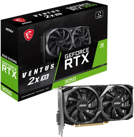 Купить Видеокарта nVidia RTX 3050 MSI RTX 3050 VENTUS 2X XS 8G в ДНР по лучшей цене, Отзывы, Характеристики, Фото, Наличие. Фото 1