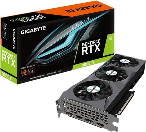 Купить Видеокарта nVidia RTX 3060Ti Gigabyte GV-N306TXEAGLE OC-8GD в ДНР по лучшей цене, Отзывы, Характеристики, Фото, Наличие. Фото 1