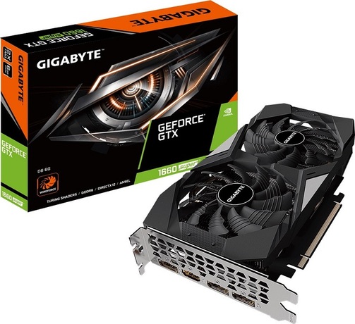 Купить Видеокарта nVidia GTX 1660 SUPER Gigabyte GV-N166SD6-6GD в ДНР по лучшей цене, Отзывы, Характеристики, Фото, Наличие. Фото 1