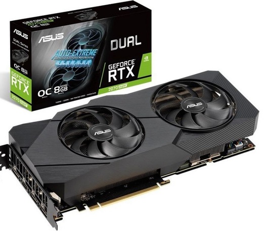 Купить Видеокарта nVidia RTX 2070 SUPER Asus DUAL-RTX2070S-O8G-EVO (90YV0DK0-M0NA00) в ДНР по лучшей цене, Отзывы, Характеристики, Фото, Наличие. Фото 1