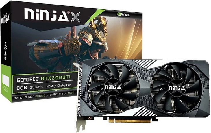 Купить Видеокарта nVidia RTX 3060Ti Sinotex Ninja (NF306TI86F) в ДНР по лучшей цене, Отзывы, Характеристики, Фото, Наличие. Фото 1