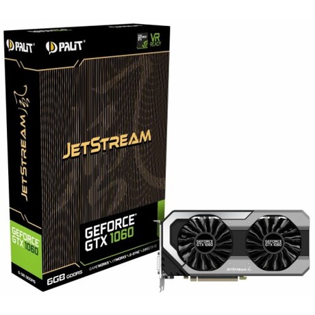 Купить Видеокарта nVidia GTX 1060 Palit PA-GTX1060 JetStream 6G (NE51060015J9-1060J) в ДНР по лучшей цене, Отзывы, Характеристики, Фото, Наличие. Фото 1