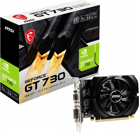 Купить Видеокарта nVidia GT 730 MSI N730K-4GD3/OCV1 в ДНР по лучшей цене, Отзывы, Характеристики, Фото, Наличие. Фото 1