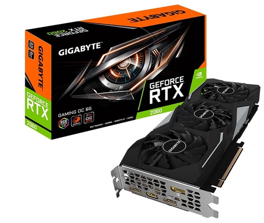 Купить Видеокарта nVidia RTX 2060 Gigabyte GV-N2060GAMING OC-6GD в ДНР по лучшей цене, Отзывы, Характеристики, Фото, Наличие. Фото 1