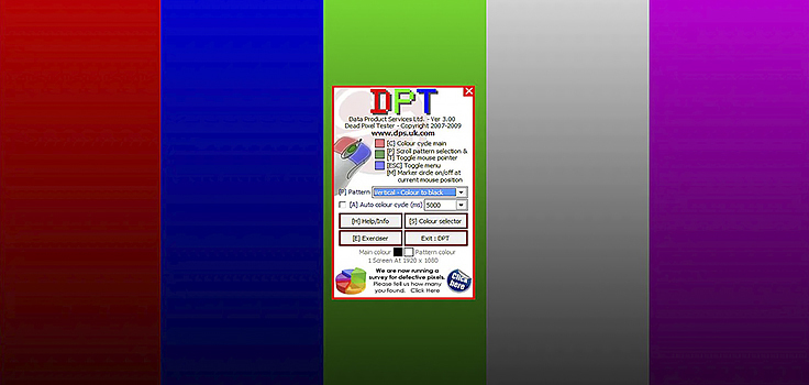 Dead Pixel Tester программа