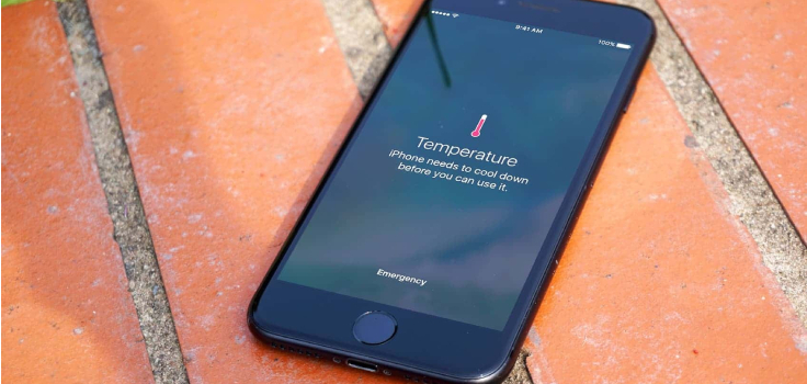 сообщение, предупреждение о высокой температуре iphone
