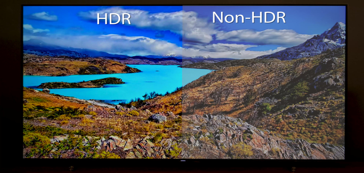 демонстрация на телевизоре: hdr включен и HDR выключен