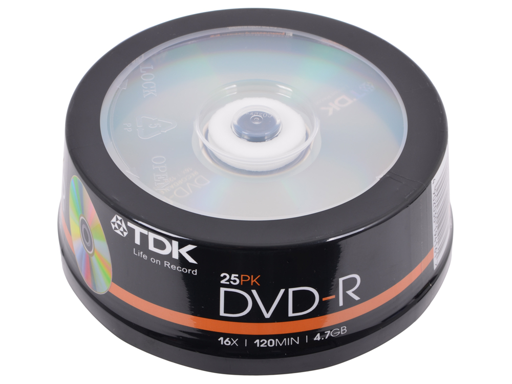 Диск DVD-R TDK Cake Box
