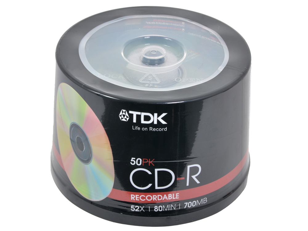 Диск CD-R TDK Cake Box