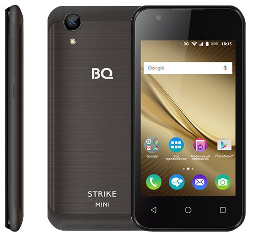 Смартфон BQ StrikeMini 1/8Гб Black Brushed - Миниатюра 1