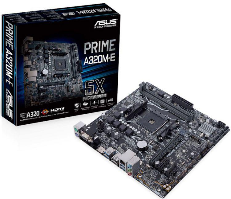 Материнская плата AMD A320 Asus PRIME A320M-E