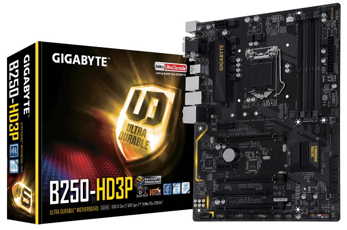 Материнская плата intel B250 Gigabyte GA-B250-HD3P - Миниатюра 1