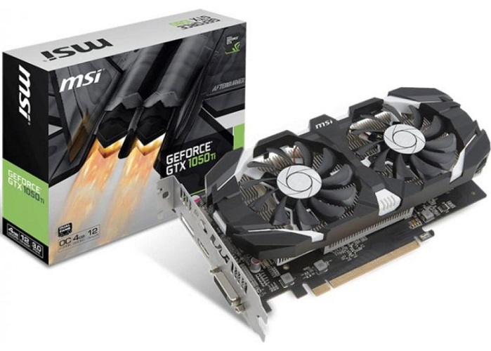 Видеокарта nVidia GTX 1050Ti MSI GTX 1050 Ti 4GT OC