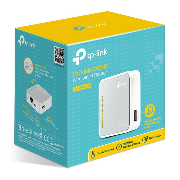 Маршрутизатор 3G/4G TP-Link TL-MR3020