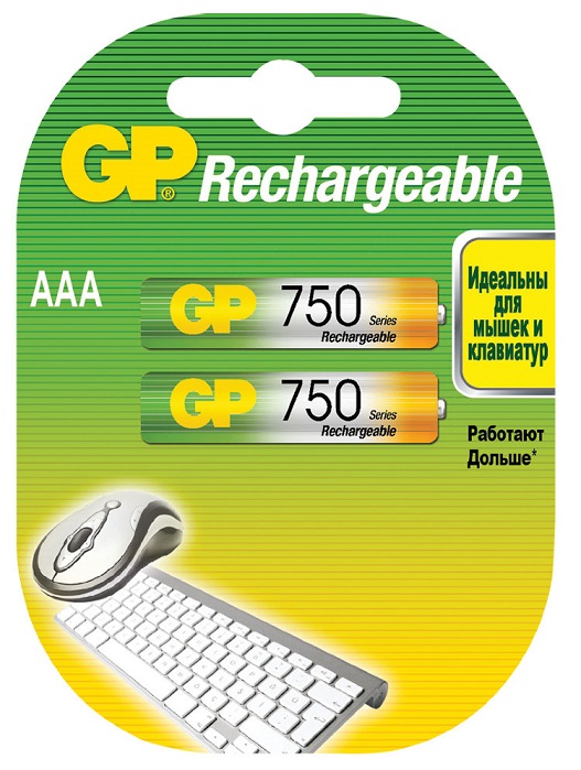 Аккумулятор AAA 750mAh GP - Миниатюра 1