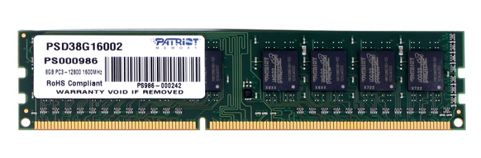 Оперативная память DDR3 8Гб Patriot Signature - Миниатюра 1