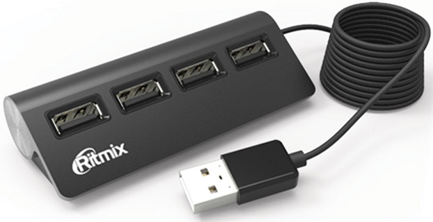 USB-хаб Ritmix CR-2400 Black