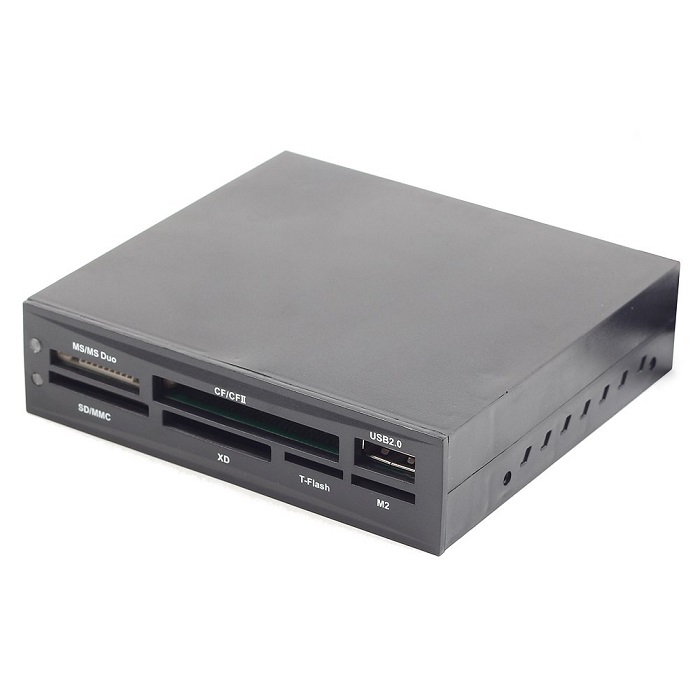 Карт-ридер внутренний Gembird FDI2-ALLIN1-02-B - Миниатюра 1