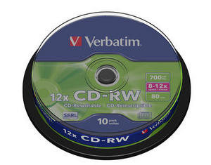 Диск CD-RW Verbatim Scratch Resistant - Миниатюра 1