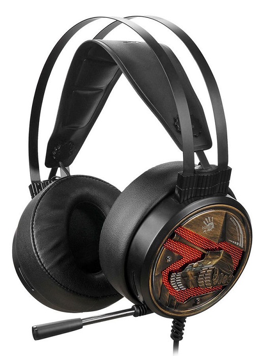 Наушники игровые  USB A4Tech Bloody G650S Black Brown