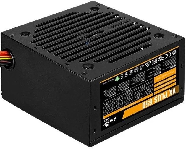 Блок питания 650 Вт AeroCool VX-650 Plus - Миниатюра 1