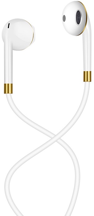 Наушники с микрофоном hoco M1 White - Миниатюра 1