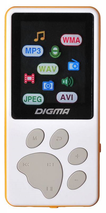 MP3-плеер Digma S3 White Orange