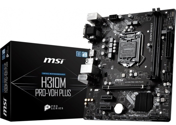 Материнская плата intel H310 MSI H310M PRO-VDH PLUS - Миниатюра 1