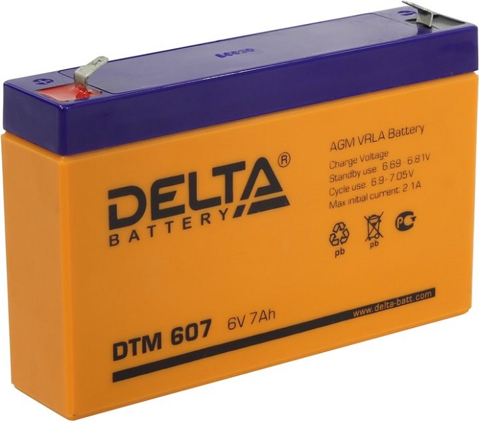 Аккумуляторная батарея для ИБП DELTA Battery DTM 607