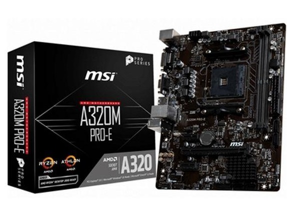 Материнская плата AMD A320 MSI A320M PRO-E
