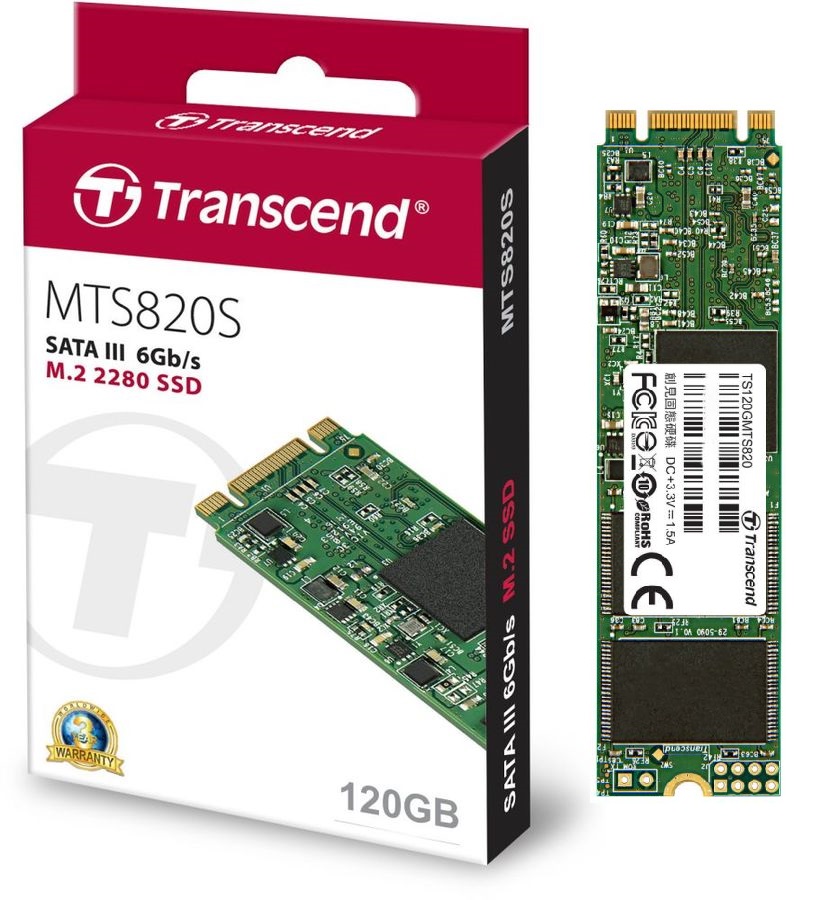 SSD-накопитель M.2 120Гб Transcend MTS820 - Миниатюра 1