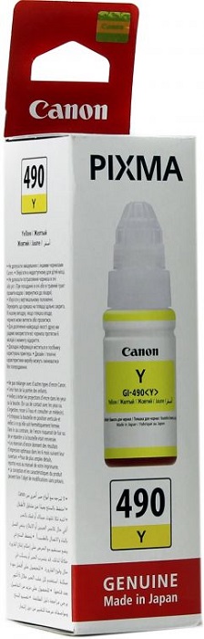 Чернила Canon GI-490 Y - Миниатюра 1