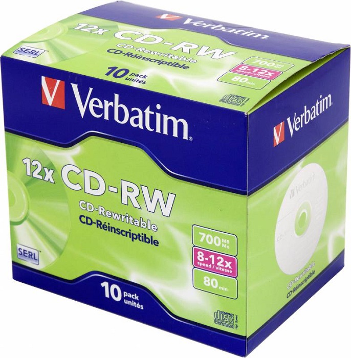Диск CD-RW Verbatim Scratch Resistant