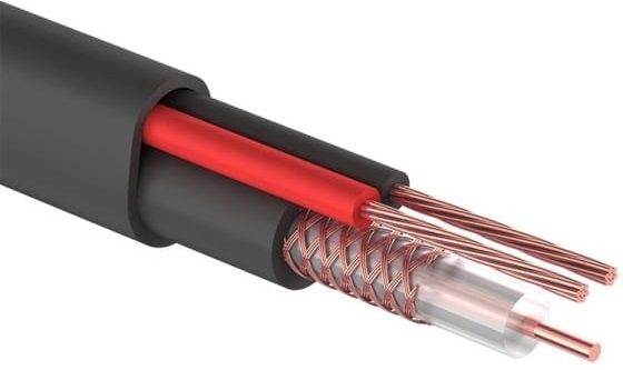 Кабель для видеонаблюдения КВК-П-2 2x0.75 мм² Syncwire
