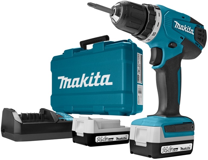 Дрель-шуруповерт аккумуляторная Makita DF347DWE - Миниатюра 1
