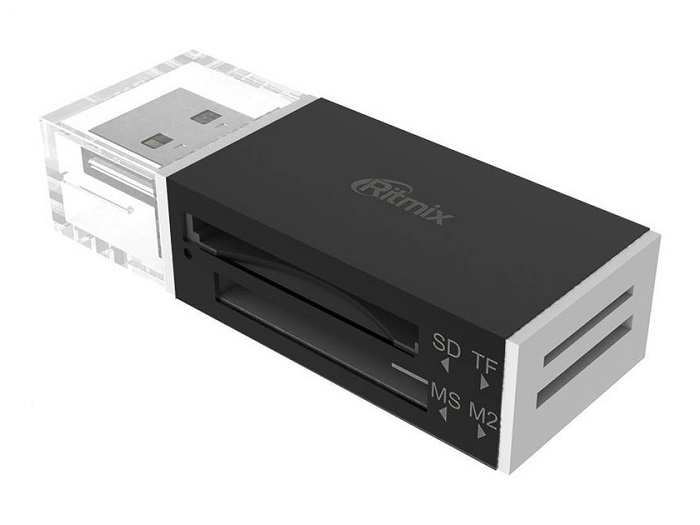 Карт-ридер USB Ritmix CR-2042 Black