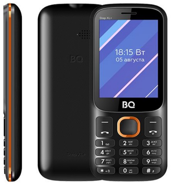 Мобильный телефон BQ Step XL+ Black Orange - Миниатюра 1