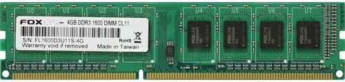 Оперативная память DDR3 4Гб Foxline