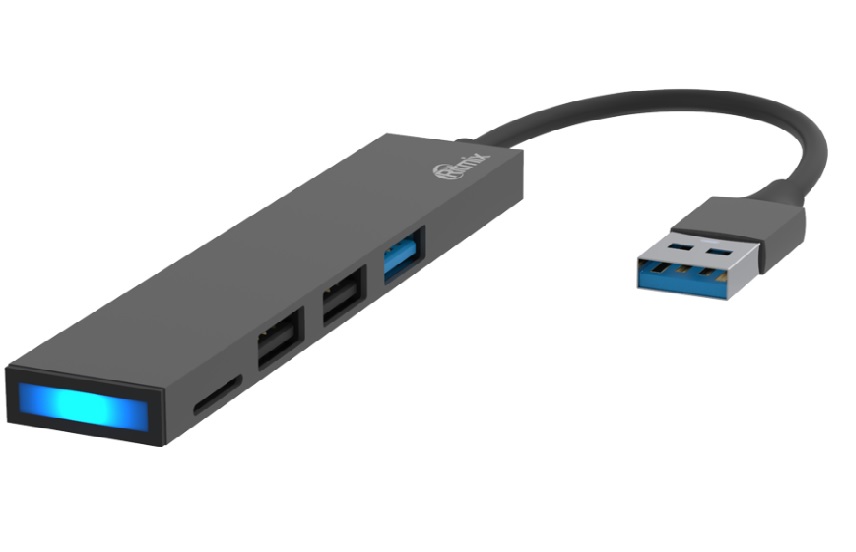 USB-хаб 3.0 Ritmix CR-4315 Metal - Миниатюра 1