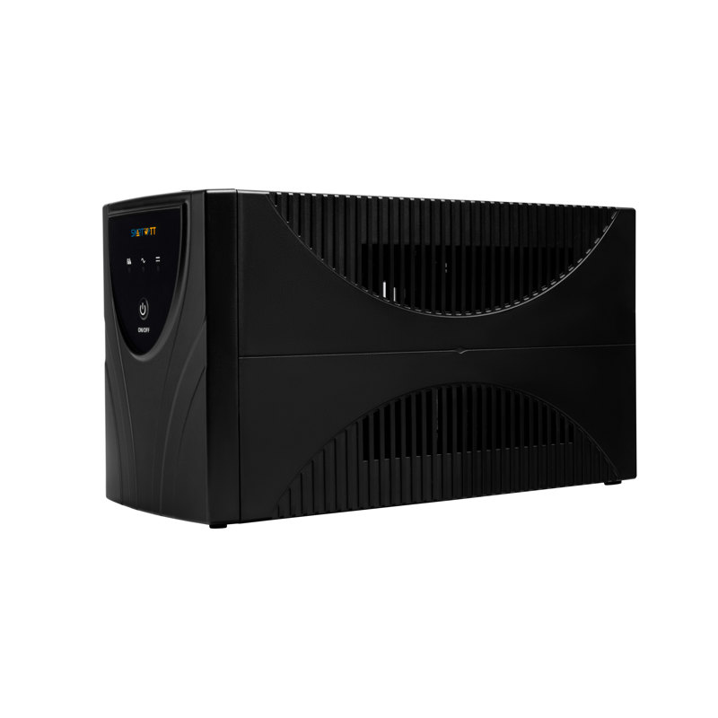 ИБП SMARTWATT UPS UNI PRO 1500, линейно-интерактивный SIN, мощность 1500/1050 ВА/Вт, напольный, LED индикация, Shuko CEE7/4 - 2 шт. , IEC C13 - 3 шт.,