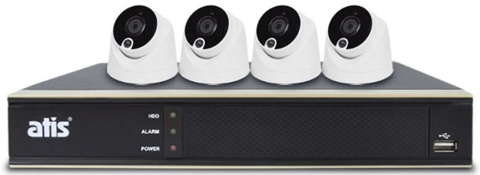Комплект AHD-видеонаблюдения Atis PIR kit 4int 2MP - Миниатюра 1