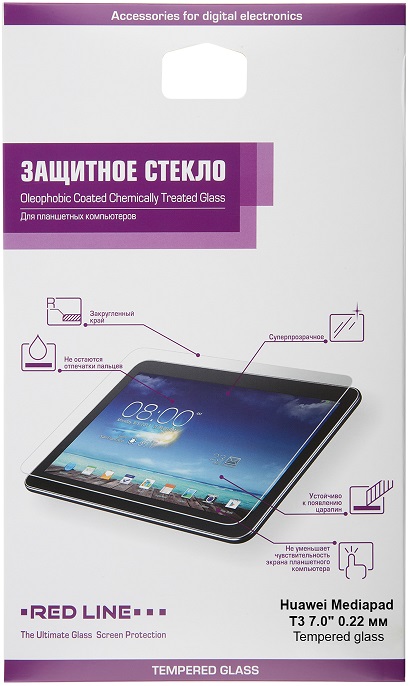Защитное стекло для планшетов Huawei T3 7.0 Red Line - Миниатюра 1