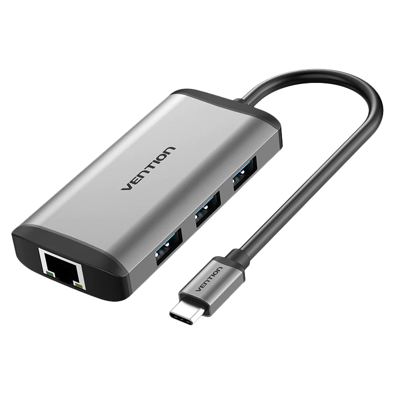 Мультифункциональный хаб Vention USB Type C 6 в 1 Мультифункциональный хаб USB Type C 6 в 1 Vention CNCHB - Миниатюра 1