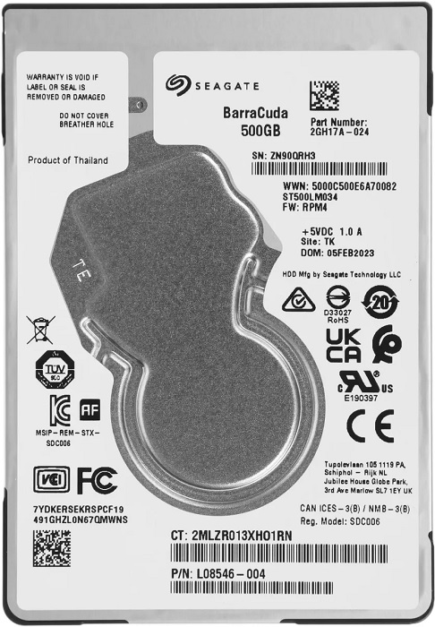 Жесткий диск 2.5" 500Гб Seagate BarraCuda Pro Compute